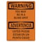 Signmission OSHA WARNING Sign, You May In Blind Spot Bilingual, 10in X 7in Rigid Plastic, 7" W, 10" L, Landscape OS-WS-P-710-L-12938 - alternate 1